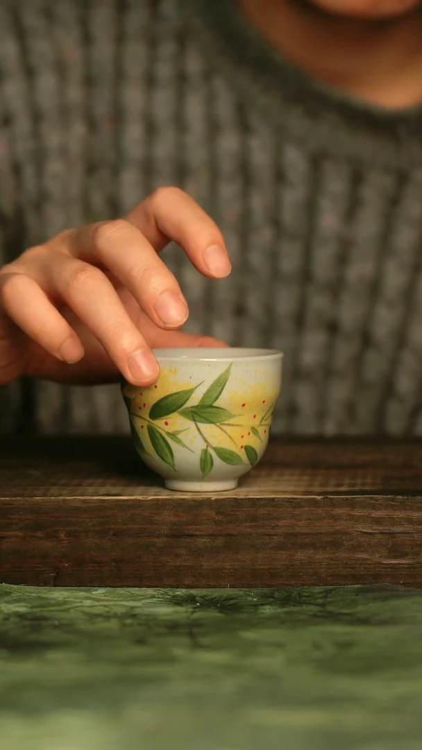 瓷器青诗集手工手绘瓷器