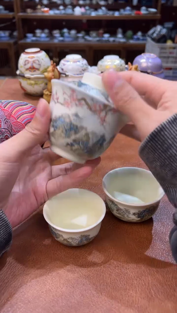 真的很便宜会开片的旅行茶具