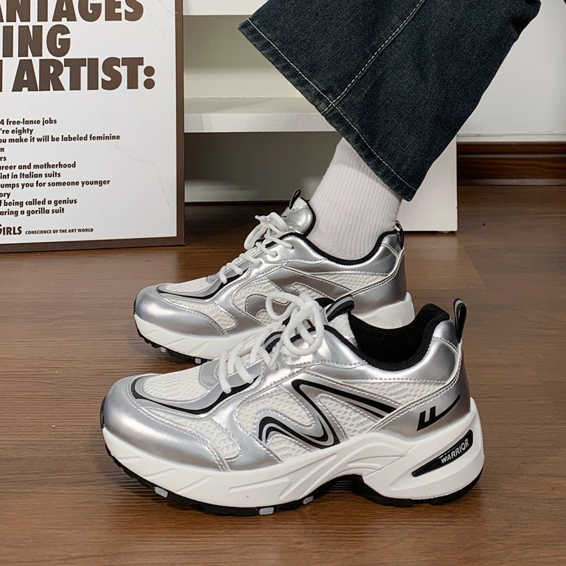 回力女鞋网面老爹鞋女款新款夏季透气爆款休闲百搭时尚运动鞋子女