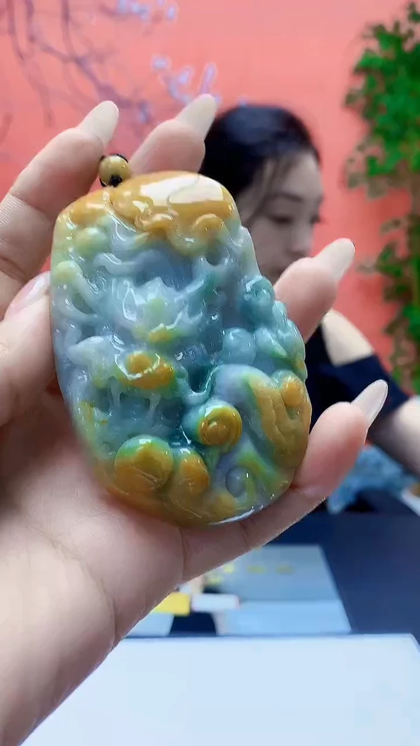 未镶嵌定制翡翠5160ty-毛货挂件162