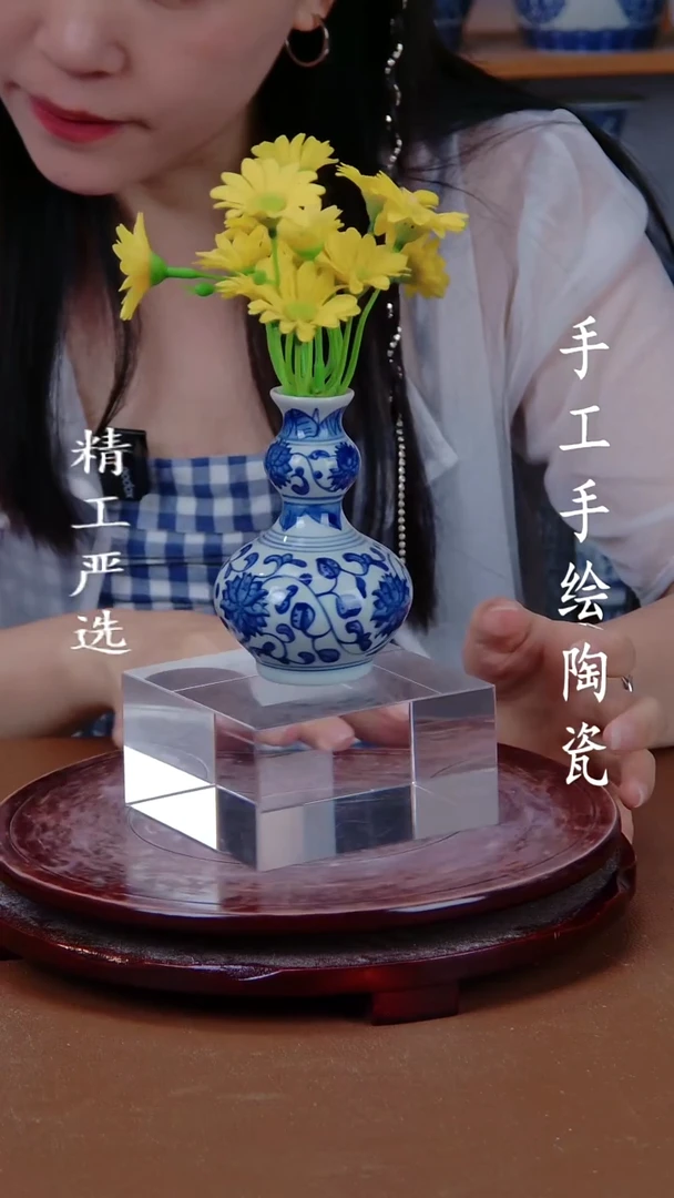 瓶景德镇手工手绘陶瓷摆件9