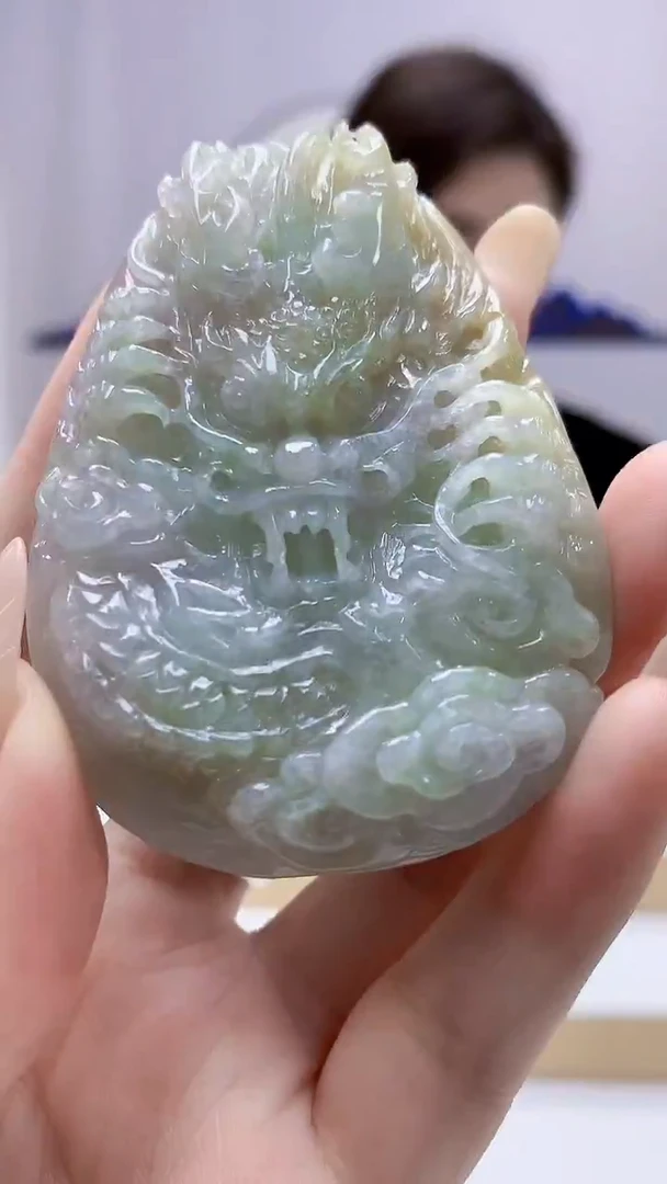 未镶嵌定制翡翠4829DD-毛货挂件49