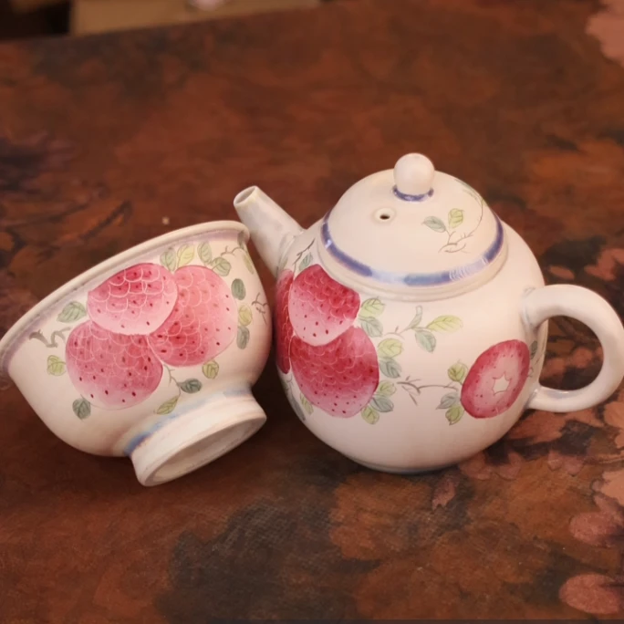 楚门手绘荔枝茶壶 T1008 T1010