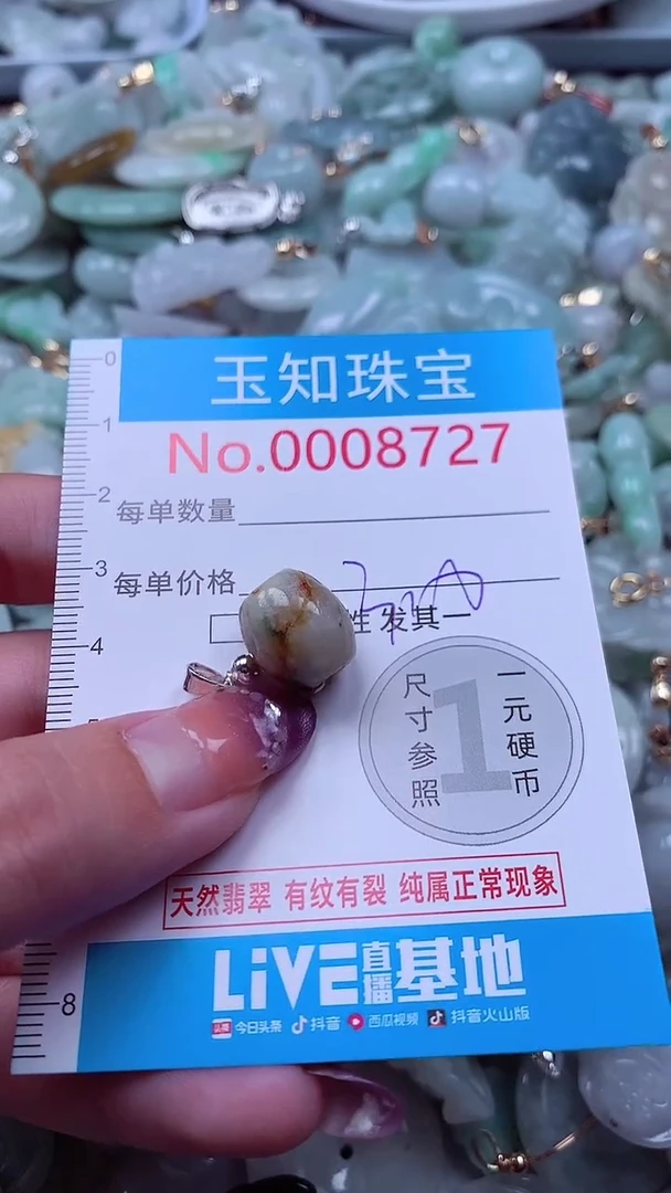 翡翠未镶嵌吊坠(不含链)8727