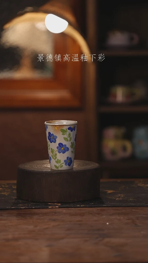 陶瓷景德镇高温釉下手绘陶瓷379