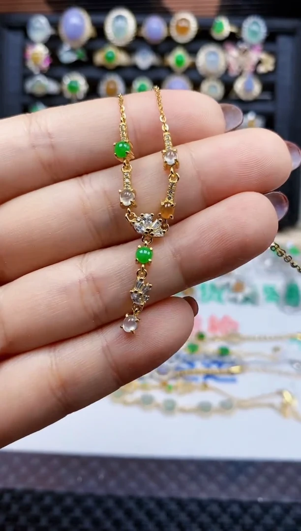 银S925镶嵌戒指翡翠71