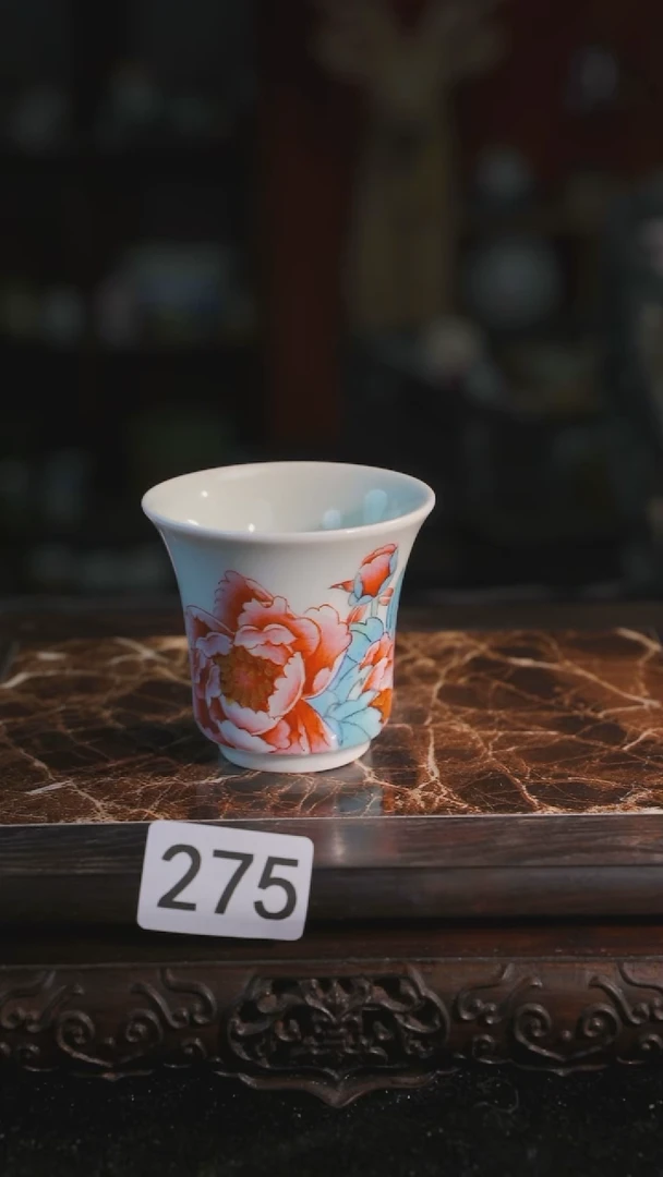 杯子等烟雨陶瓷手作主人杯275