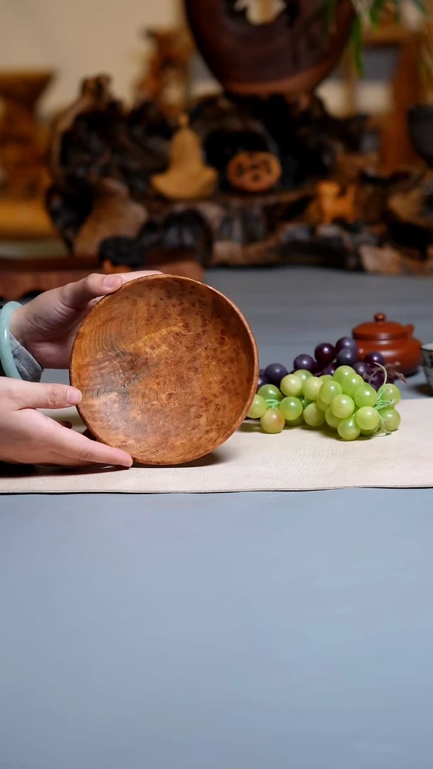 木香杉木侘寂收纳点心碟盘C2588