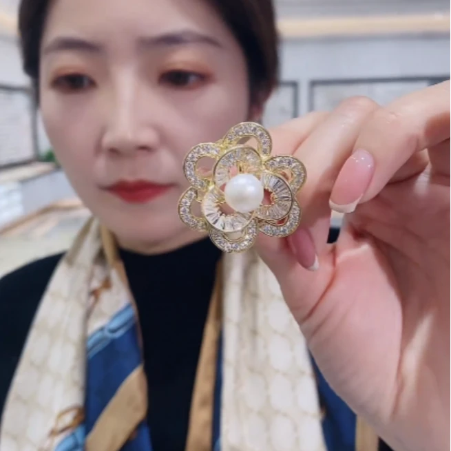 铜合金胸针 精致时尚胸针扣丝巾扣