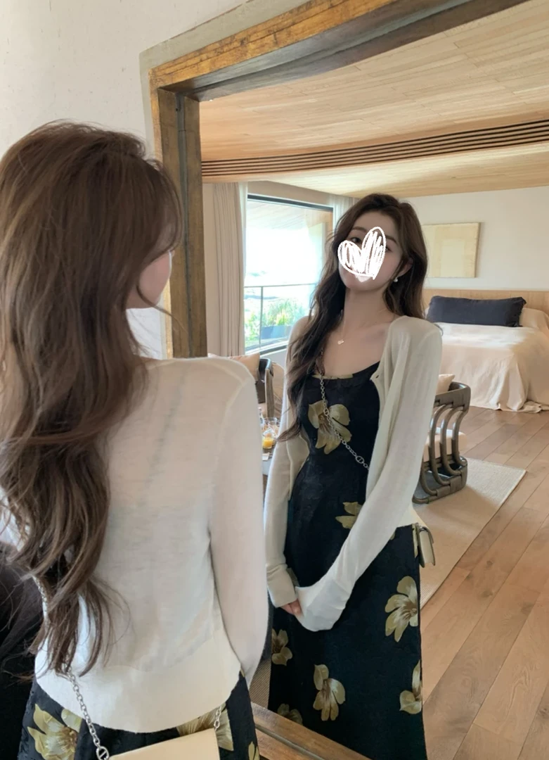 E尧【春日伴侣】气质百搭羊毛毛织开衫杏显瘦日常温柔短外套春