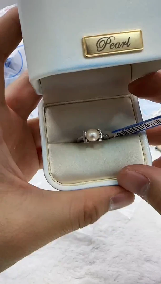 【闪购商品】海水珍珠DA银S925镶嵌珍珠 c829 7