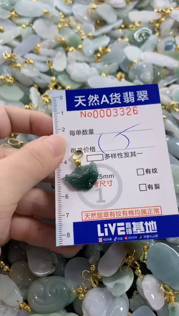 颈饰未镶嵌翡翠天然A货翡翠