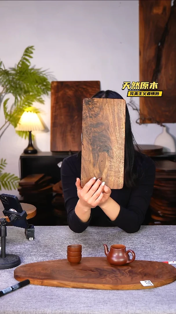 木北美黑胡桃原木.干裂疤结不属于商品质量问题完美主义者慎拍