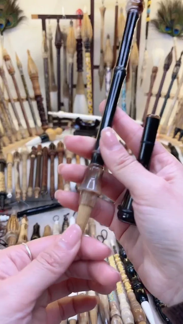 【清水试笔，拒绝蘸墨】墨琳笔庄毛笔1支紫竹仿宋