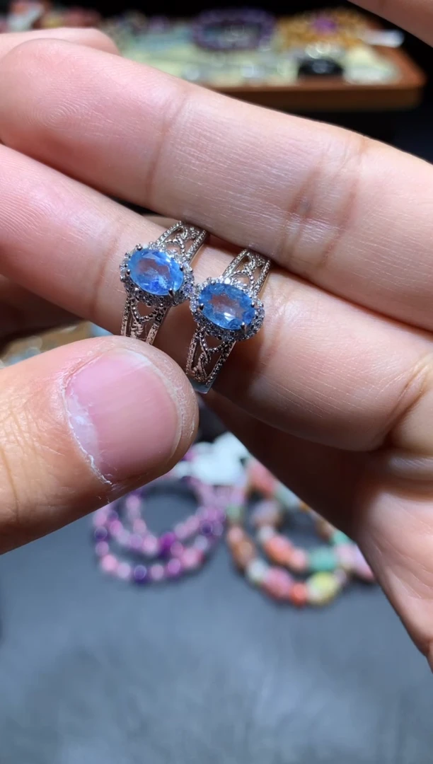 【闪购商品】海蓝宝石戒圈未镶嵌P120【多样性发其一】