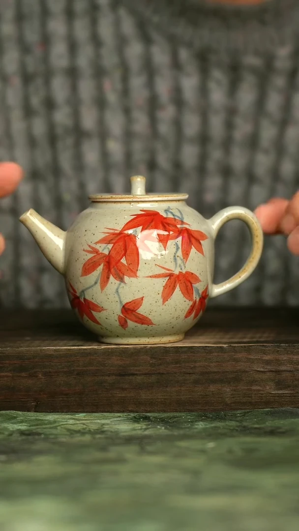 陶瓷青诗集手工手绘瓷器