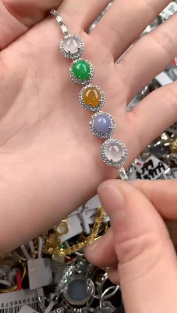 银S925镶嵌戒指翡翠333   5