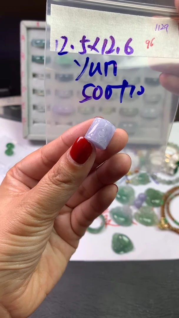 未镶嵌定制翡翠Y*n毛货需精细抛光拍一发一