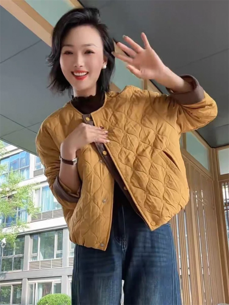 秋冬夹克棉服连帽女短外套2025冲锋衣新款棉服夹克时尚洋气上衣女