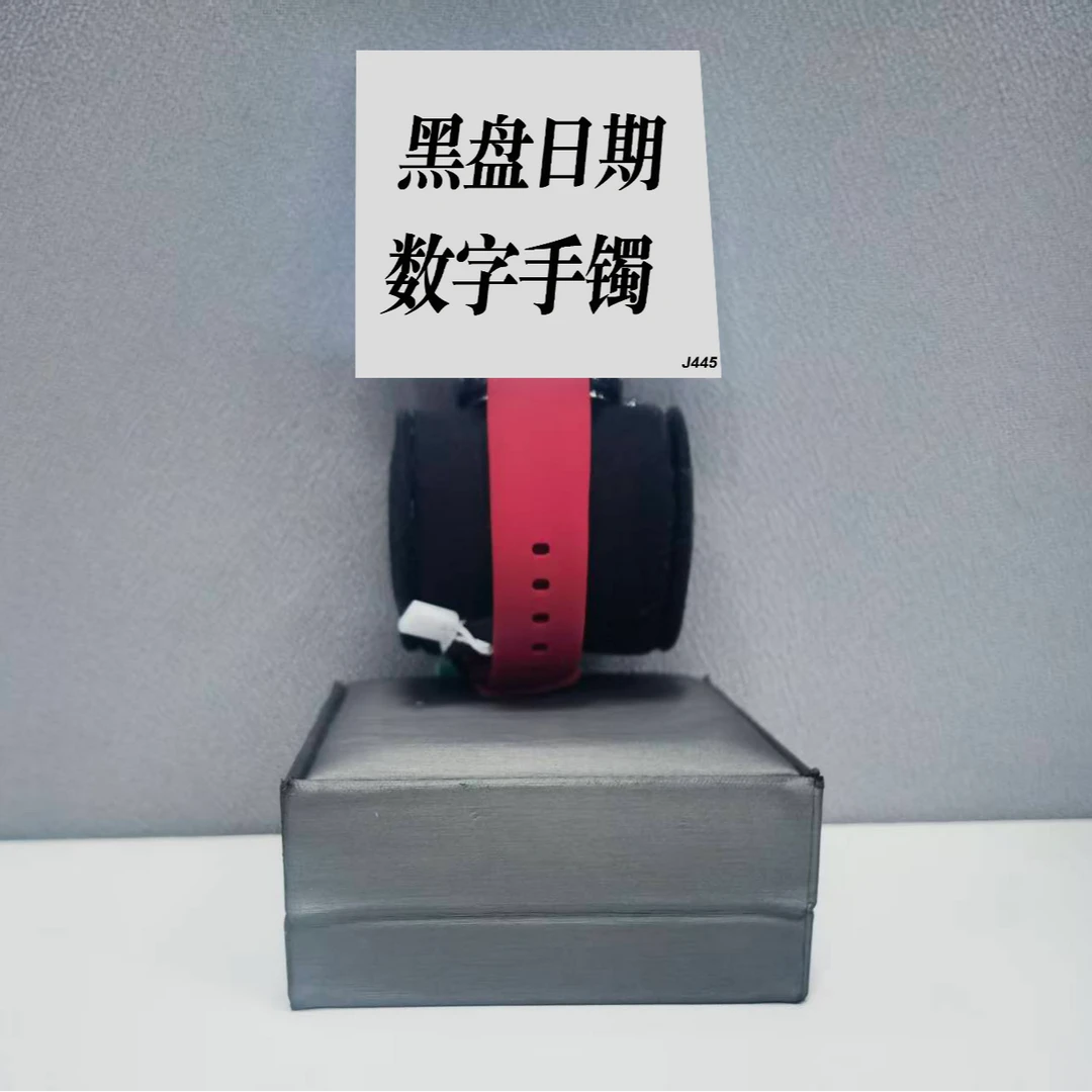 钛钢手镯 黑盘日期数字手镯 ZF-J445