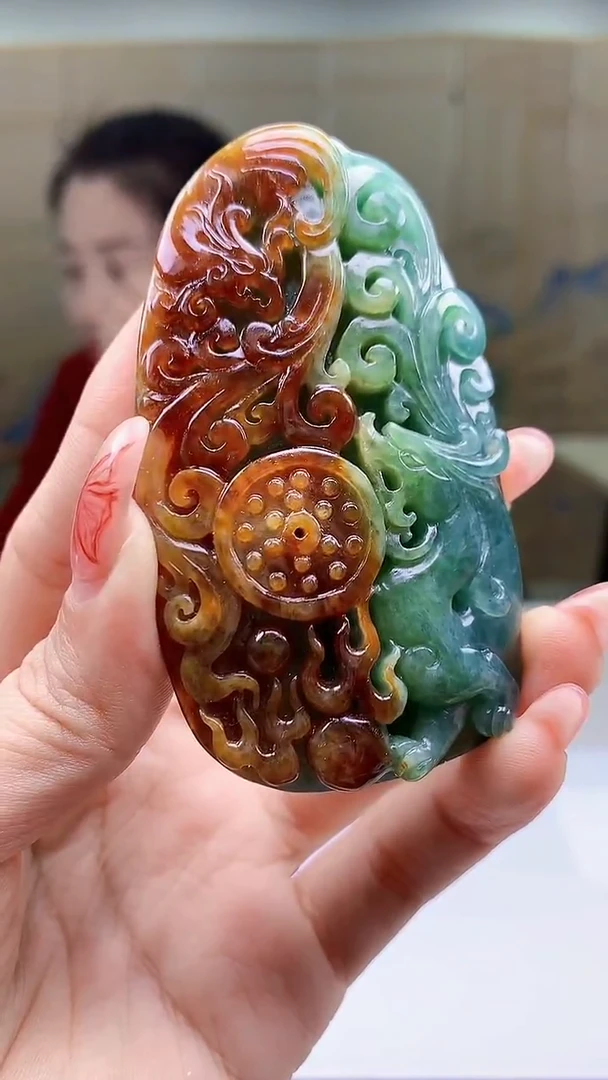 【闪购商品】定制翡翠未镶嵌4902ty-毛货挂件141