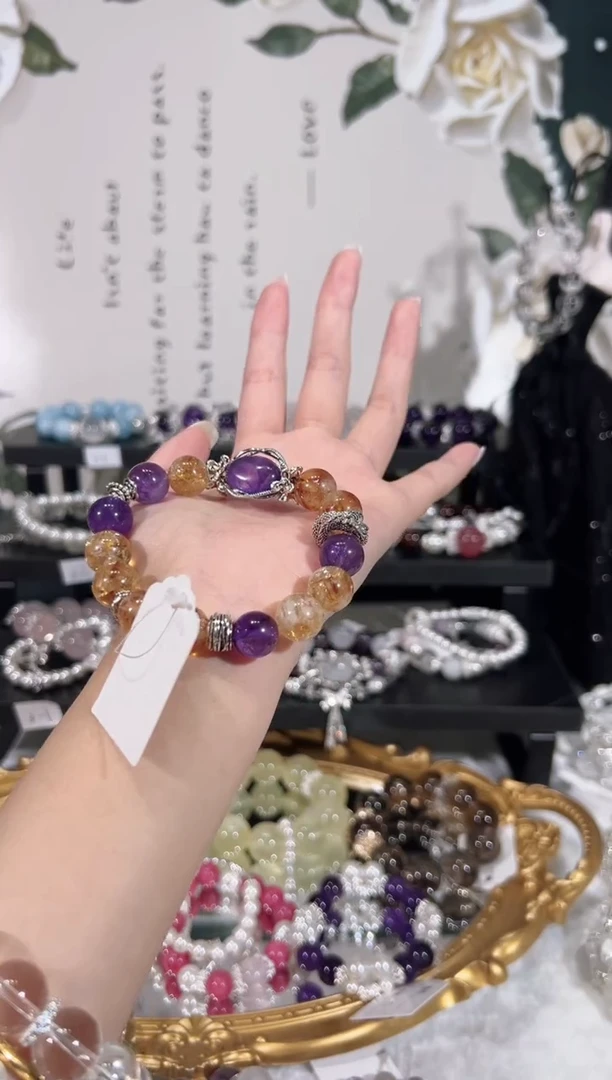【闪购商品】水晶手链未镶嵌天然水晶默认微瑕 多样性发货发起一