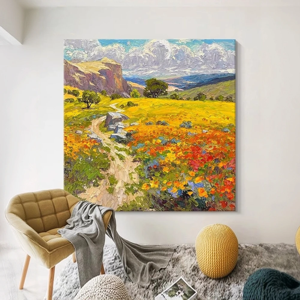 【画为峰】唯美风景法式奶油风客厅沙发装饰画玄关法式高级挂画壁画