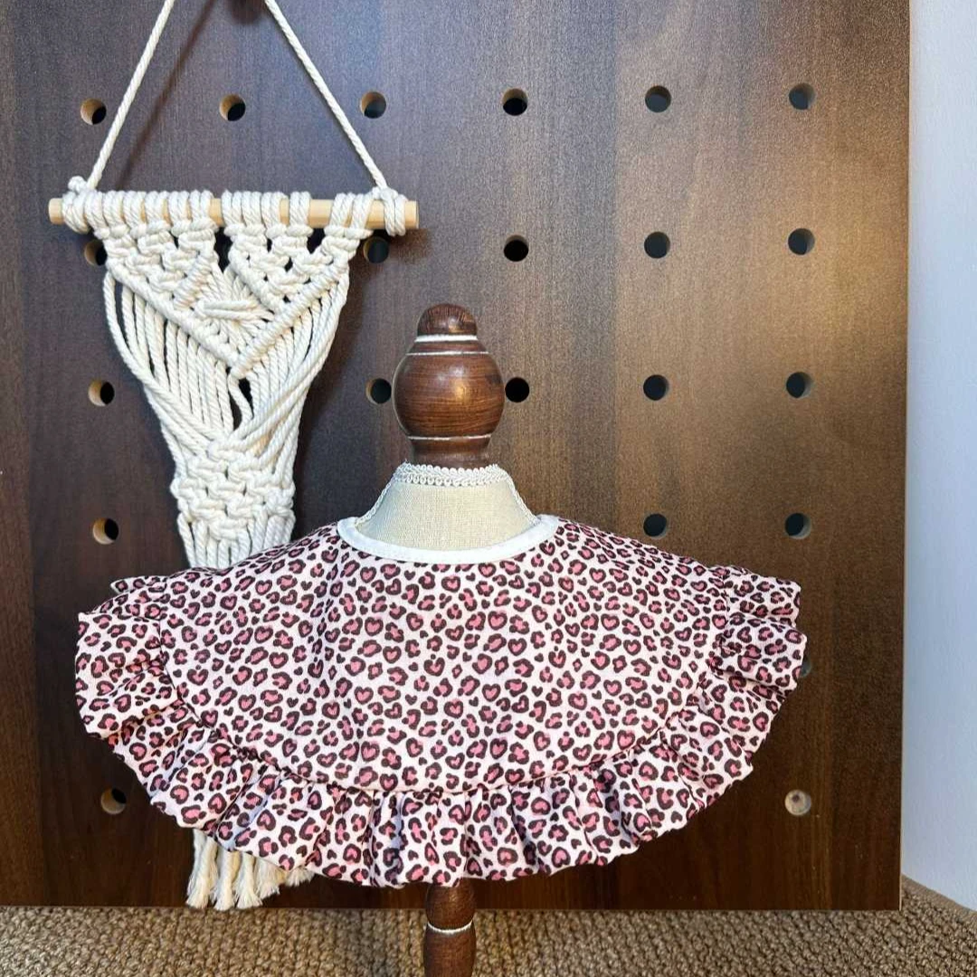 纯棉母婴A类口水巾【28号直拍款】粉色豹纹