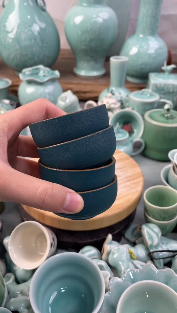 【闪购商品】4个 特价福利 微瑕 慧仙青瓷
