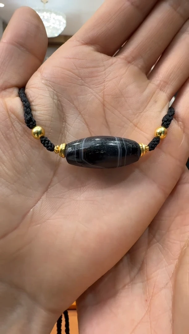 未镶嵌手链玛瑙/玉髓缠丝管珠