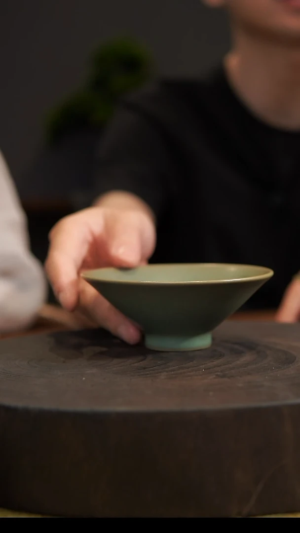 杯子斗笠杯 汝州原产地  原矿老釉