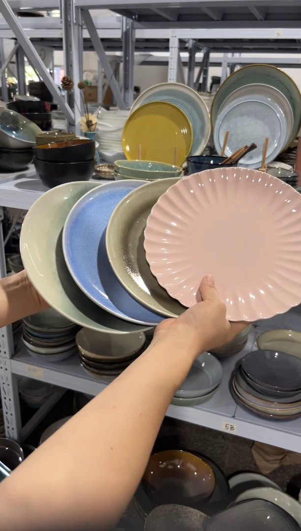 瓷片外贸尾货瑕疵满20包邮X4 特价小盘组合