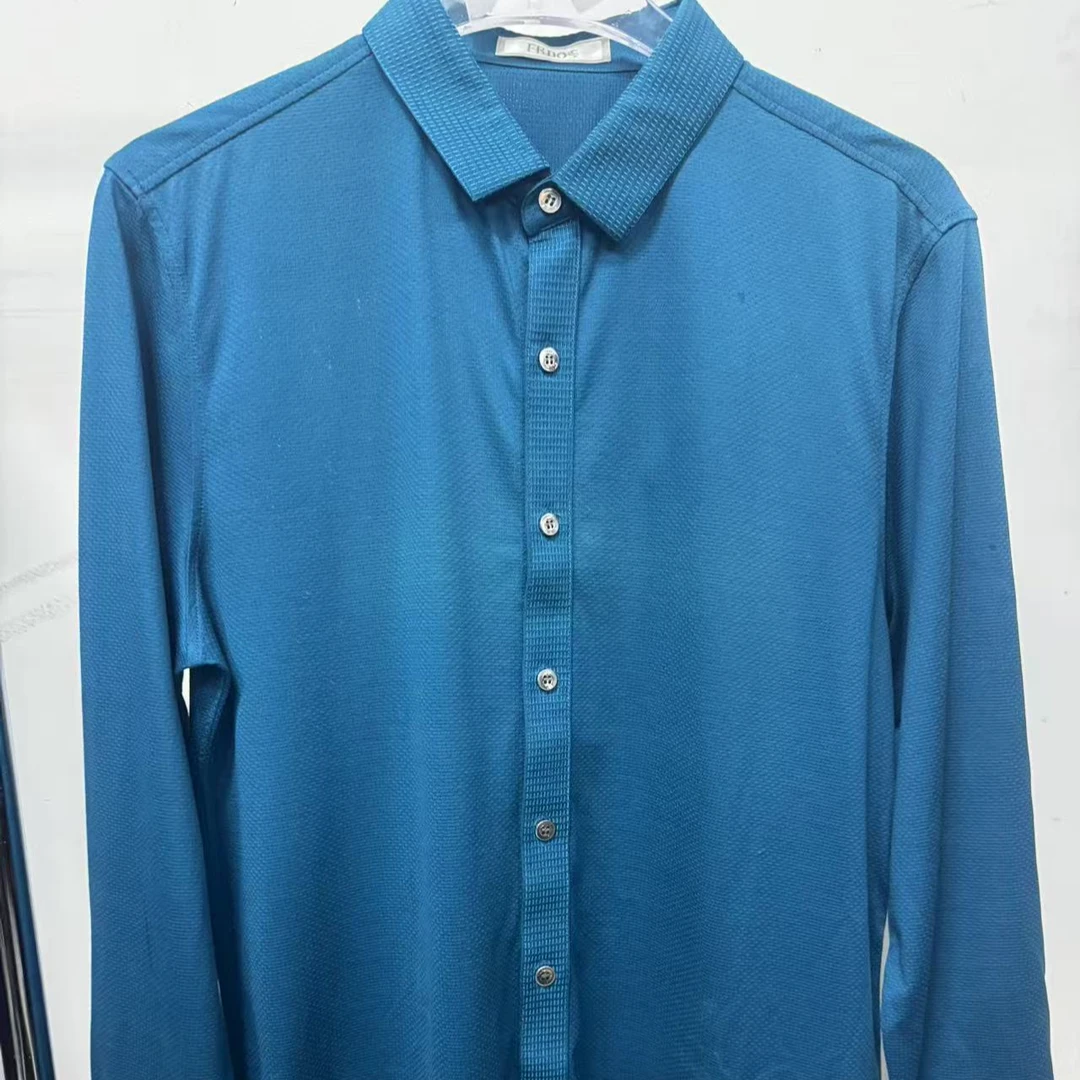 2025商务休闲长袖百搭衬衣纯色衬衫