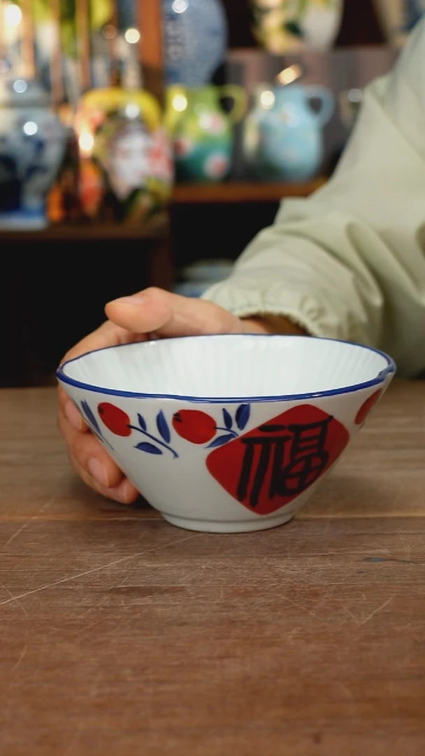 瓷片【简家甄选】景德镇设计师釉下手绘陶瓷餐具