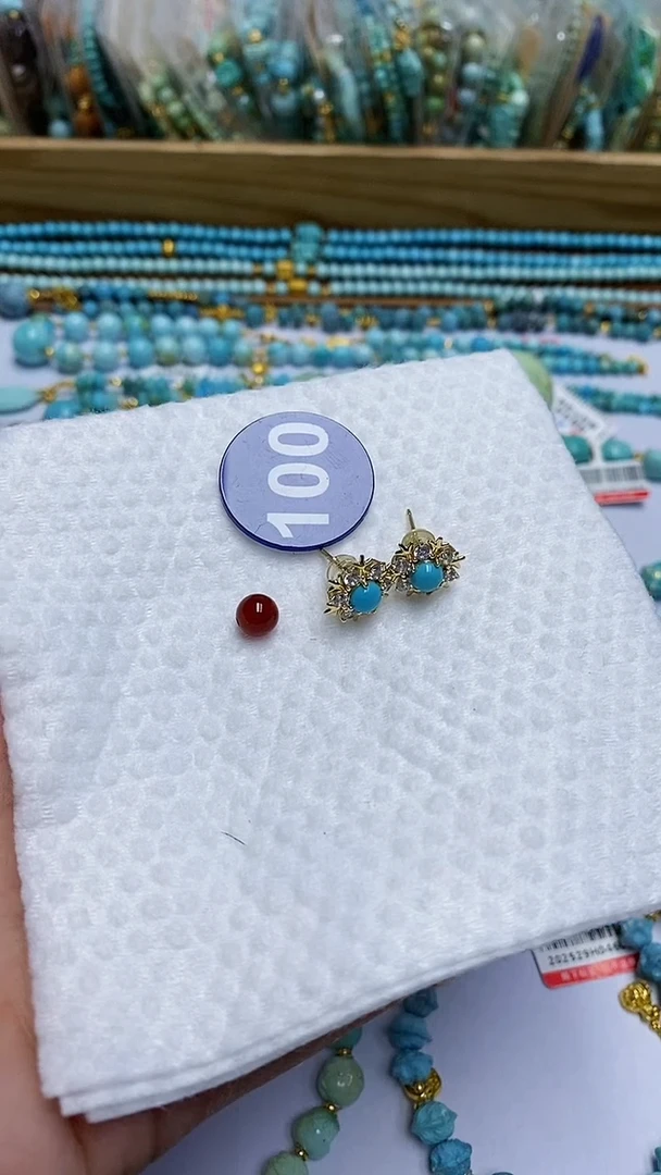 【闪购商品】玛瑙/玉髓耳饰未镶嵌100