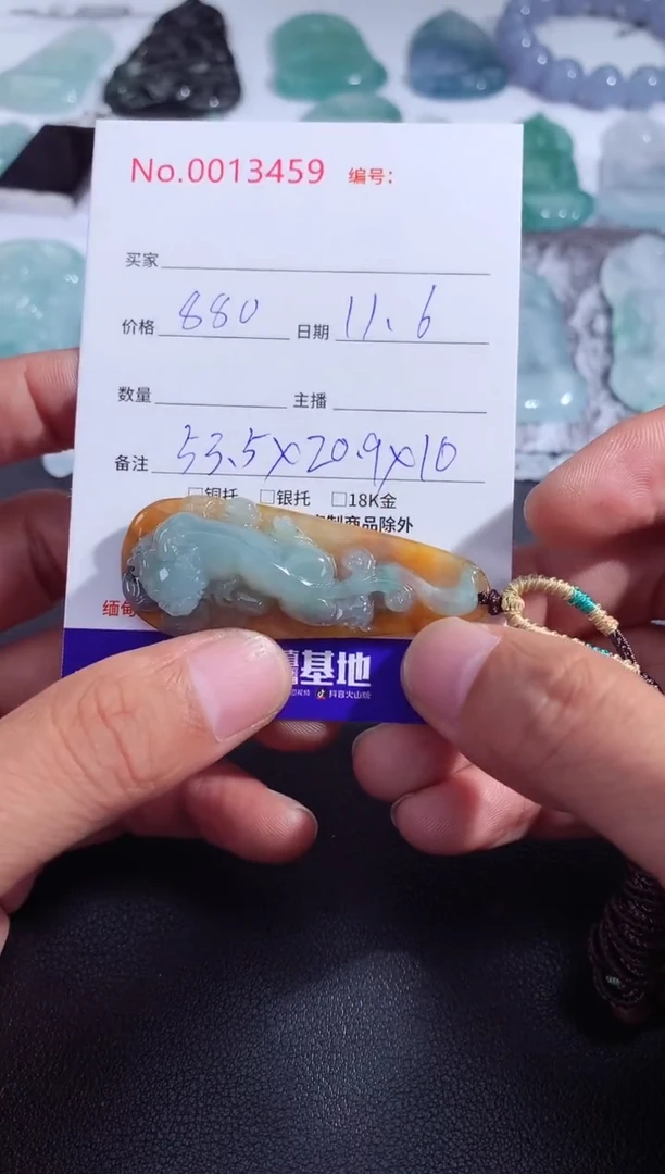 颈饰未镶嵌翡翠貔貅