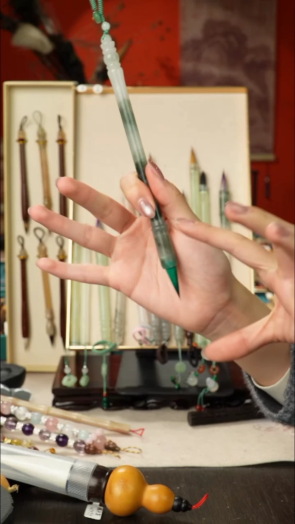 36号孤品高货毛笔链接 清水试笔 蘸墨不退