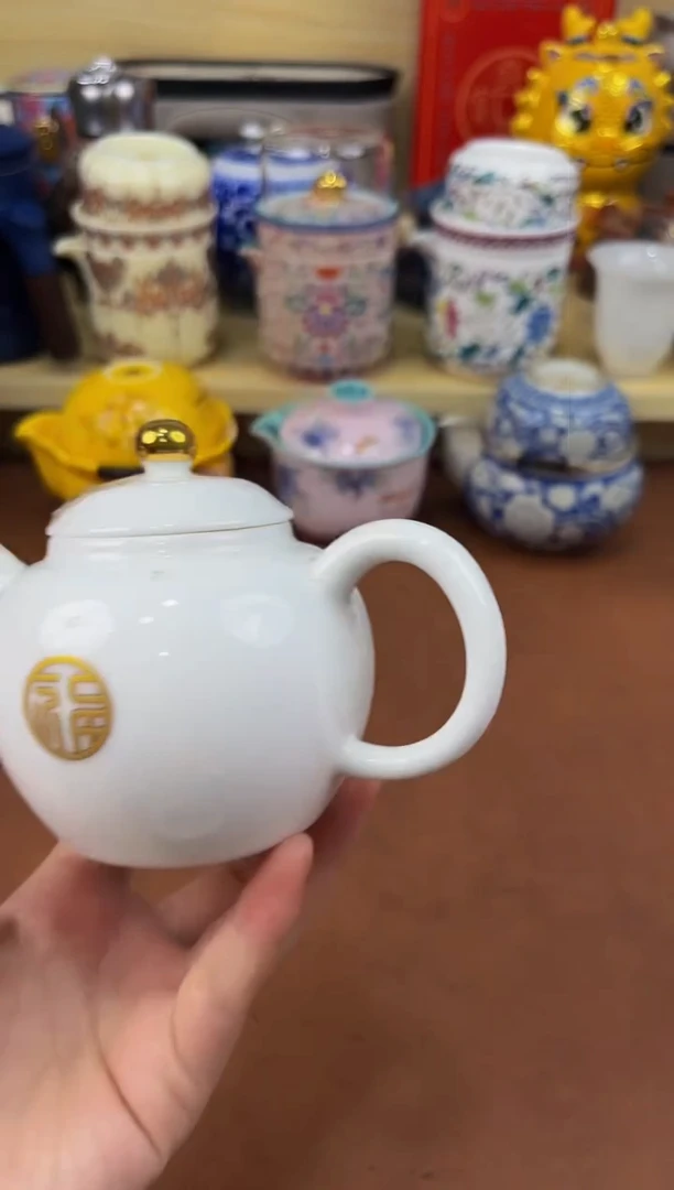 陶瓷茶具摆件旅行套组