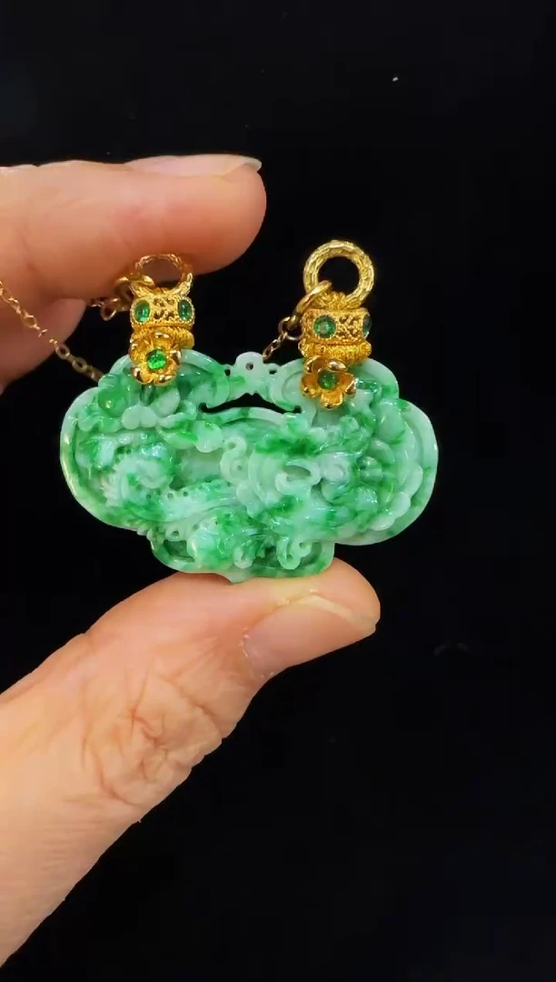 颈饰未镶嵌翡翠国风