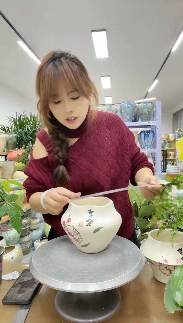 11.20陶瓷花盆直播链接高.  14    口12