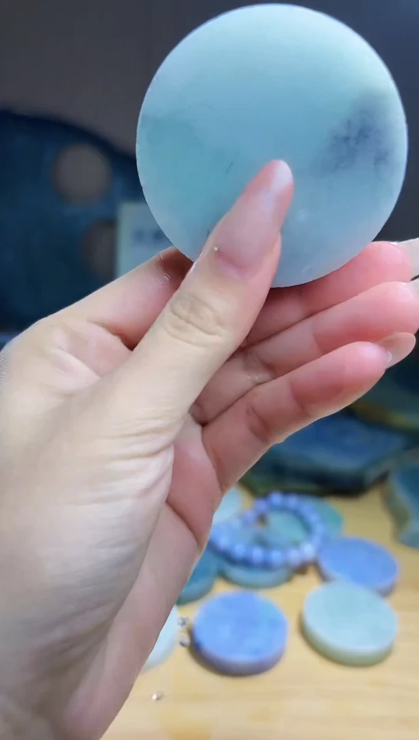 翡翠未镶嵌颈饰翡翠A货 温谭418