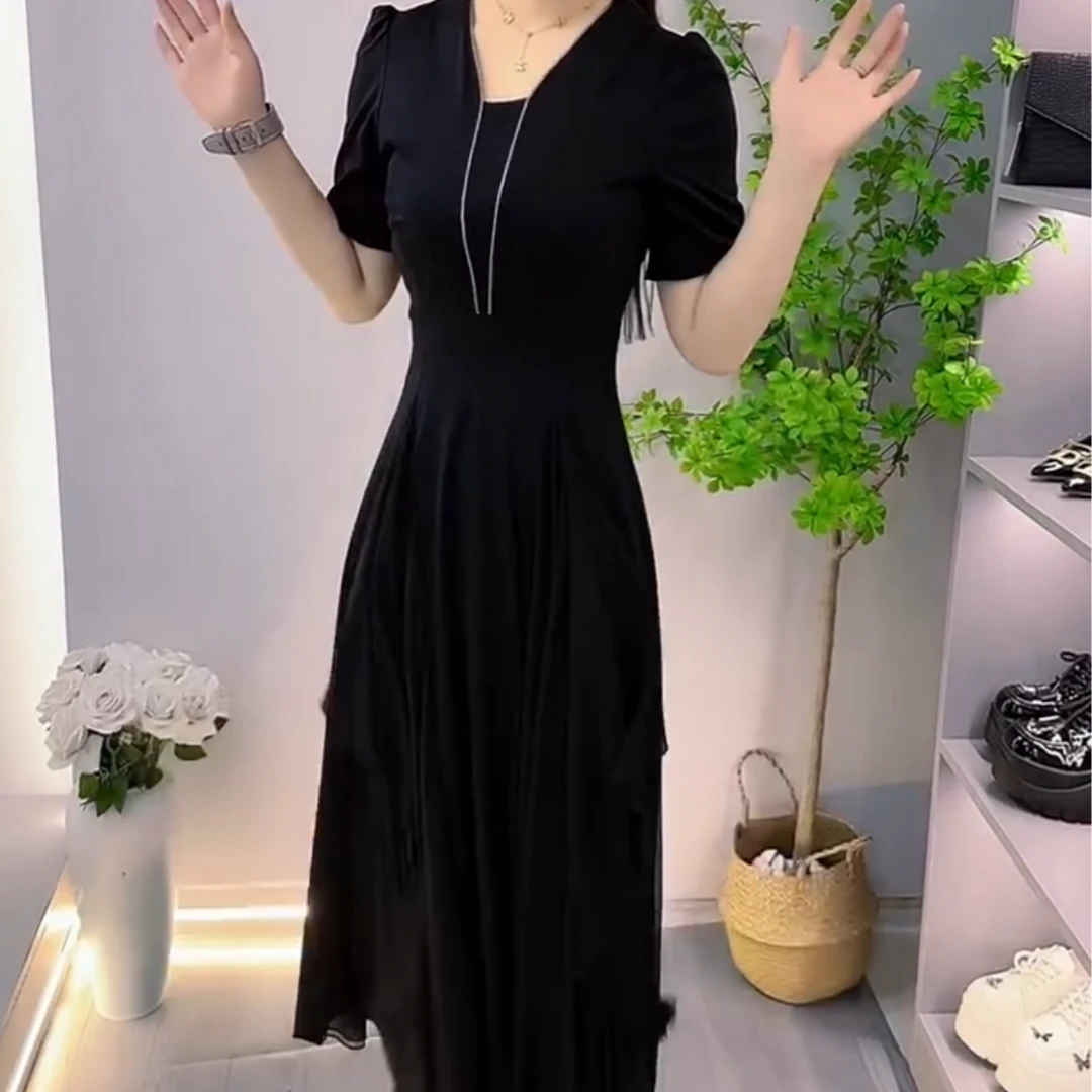 2025年夏季新款时尚百搭显瘦韩版连衣裙女y0257