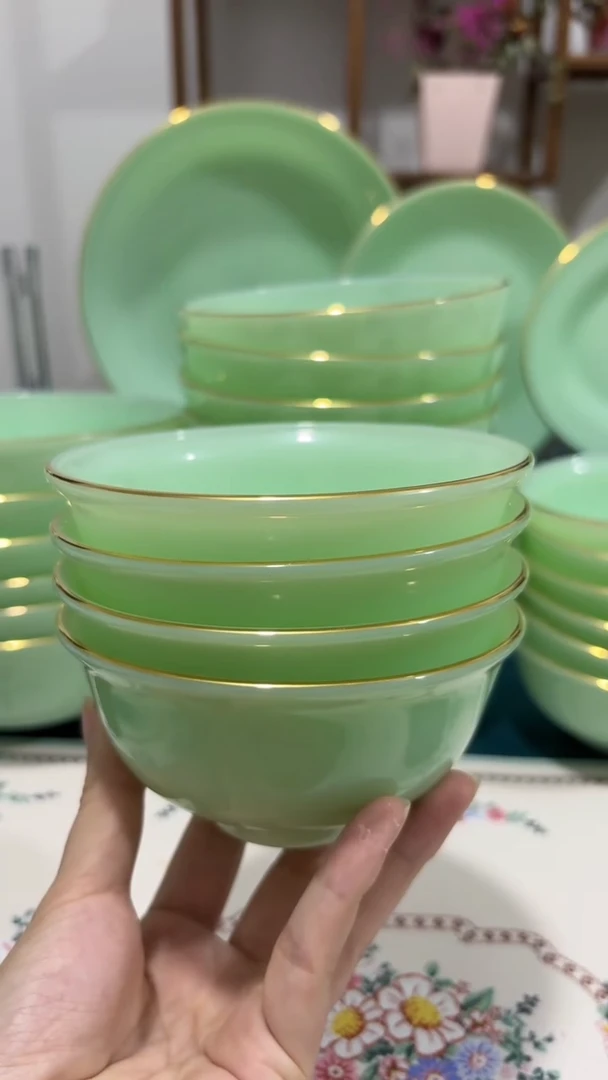 4.5英寸玉瓷碗4个口径11.5厘米