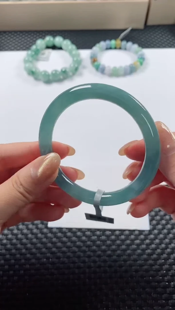 未镶嵌手镯翡翠基地发货H 9898  57+