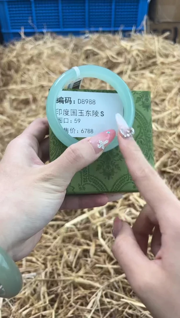 未镶嵌手镯石英质玉D8988