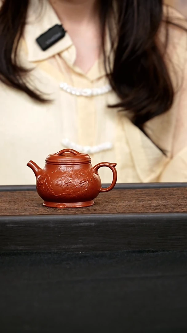 茶壶紫砂全手国色天香·颂金壶 一物见春