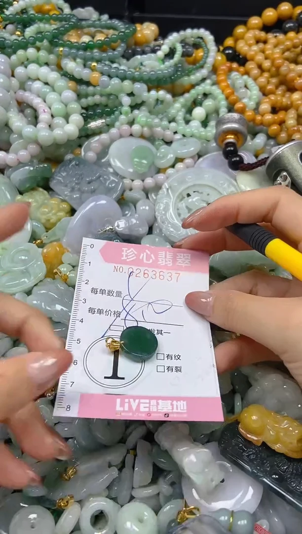 翡翠未镶嵌颈饰闪购0263637多样性发其一