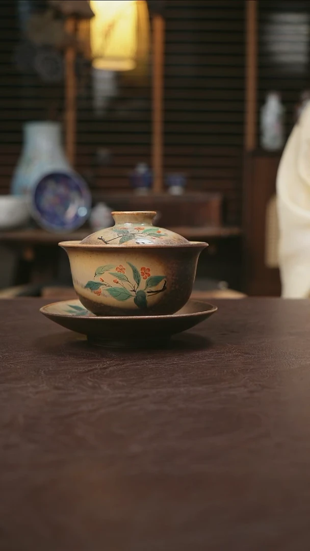 杯景德镇陶瓷杯碗柴烧多人