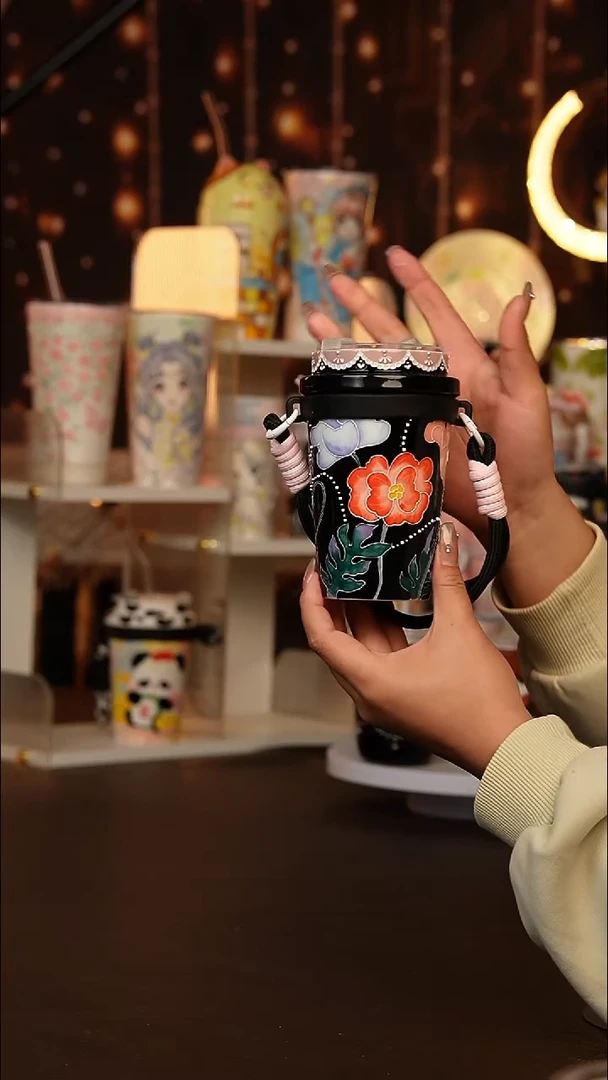 (玉泥）景德镇手工手绘文创陶瓷杯