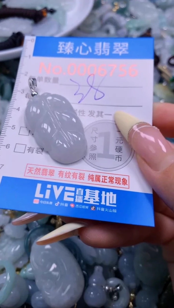 翡翠未镶嵌颈饰含绳000